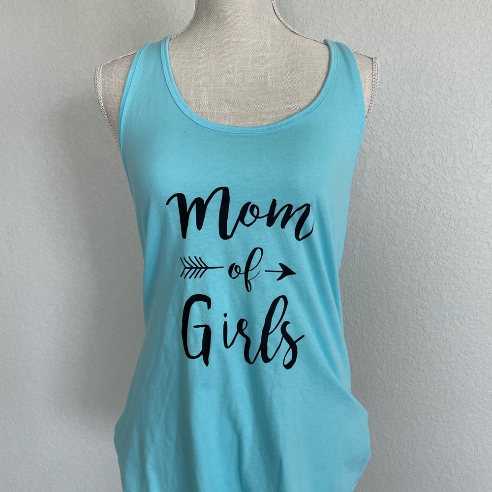 Mom of Girls racerback tank
